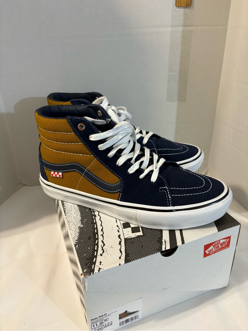 Vans‎ Skate hightop Andrew Reynolds sneakers mens 11 navy golden brown colorway